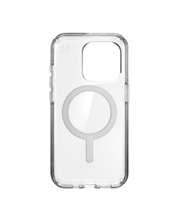 Speck Presidio Perfect-Clear MagSafe - Etui iPhone 15 Pro Max (Clear / Chrome Finish / Serene Silver)