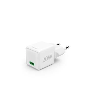 Hama ładowarka sieciowa supermini 20W PD/QC 1x USB-C biała ładowarka sieciowa | USB-C | Power Delivery/Quick Charge | 20W | biała