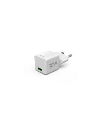 Hama ładowarka sieciowa supermini 30W GaN PD/QC 1x USB-C biała ładowarka sieciowa | USB-C | Power Delivery/Quick Charge | 30W | biała