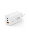 Hama ładowarka sieciowa mini 100W GaN PD/QC 2x USB-C, 1x USB-A biała ładowarka sieciowa | USB-C/USB-A | Power Delivery/Quick Charge | 100W | biała - nr 20