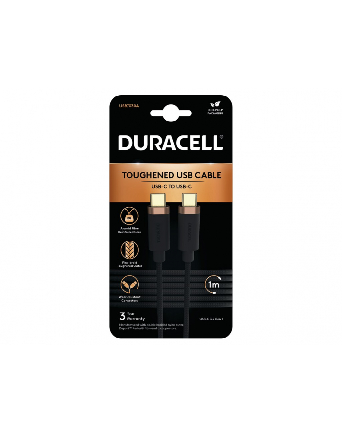 Duracell USB-C do USB-C 3.2 1m (czarny) główny