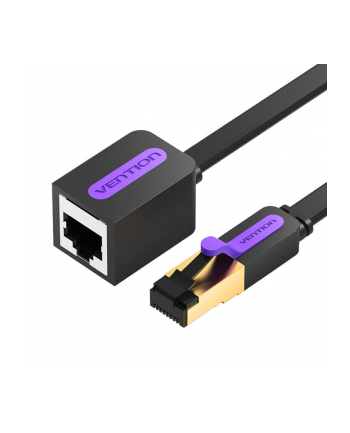 Vention Płaski przedłużacz Cat.7 RJ45 Ethernet 3m czarny Przedłużacz kabla sieciowego Cat.7 nr 2