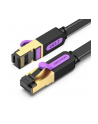Vention Płaski UTP Cat.7 RJ45 Ethernet 3m czarny Kabel sieciowy UTP Cat.7 - nr 7