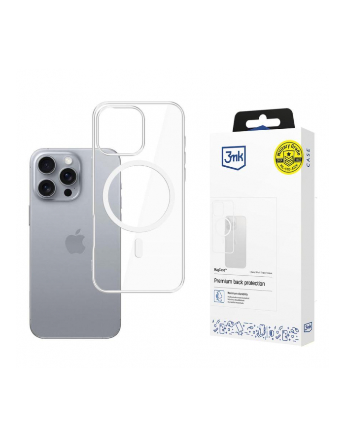 3mk MagCase do Apple iPhone 16 Pro Max przezroczysty główny