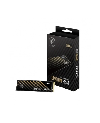 Dysk SSD MSI SPATIUM M461 500GB PCIe 4.0 NVMe M.2 2280 (4700/1700 MB/s) 3D NAND