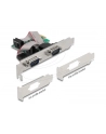 Karta Delock PCI Express X1-> 2X serial RS-232 + 2x śledź low profile - nr 13