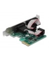 Karta Delock PCI Express X1-> 2X serial RS-232 + 2x śledź low profile - nr 14