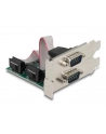 Karta Delock PCI Express X1-> 2X serial RS-232 + 2x śledź low profile - nr 15