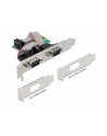 Karta Delock PCI Express X1-> 2X serial RS-232 + 2x śledź low profile - nr 7