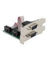 Karta Delock PCI Express X1-> 2X serial RS-232 + 2x śledź low profile - nr 9