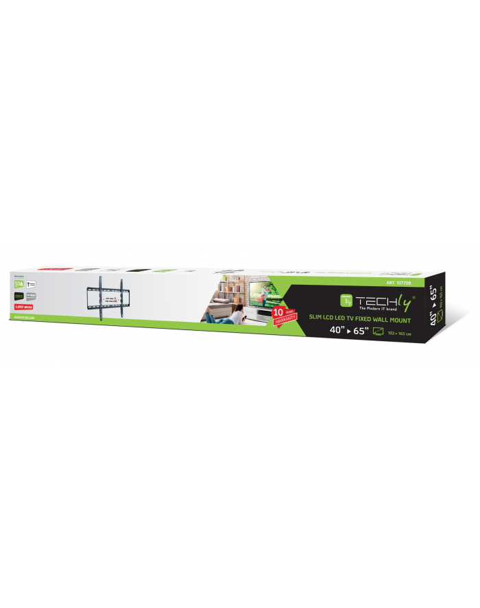 Uchwyt ścienny Techly do TV 40-65'' LED/LCD 50kg slim 28mm główny