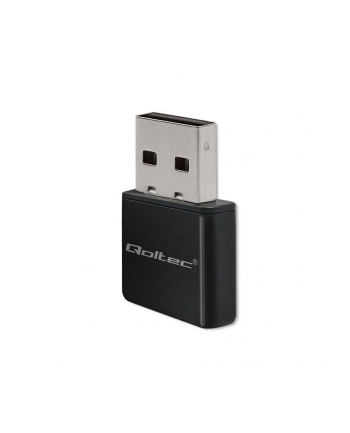 Karta sieciowa Qoltec Bezprzewodowy Ultra szybki mini adapter NANO WiFi | Standard N | USB 2.0 | 300Mbps