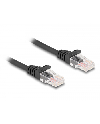 Patchcord Delock kat. 5e 3m czarny spiralny