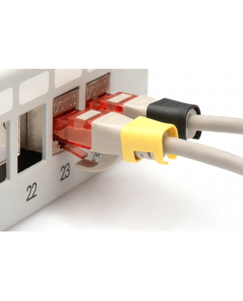 Klips na wtyk RJ45 DIGITUS mix kolorów (po 20 szt. zielony, czerwony, niebieski, żółty, czarny)