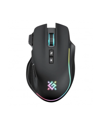 Mysz bezprzewodowa Defender THUND-ER GM-213 optyczna 1600dpi czarna RGB AKUMULATOR 8 przycisków Gaming