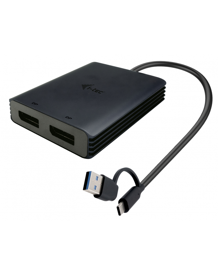 i-tec USB-A/USB-C Dual 4K/60 Hz DisplayPort Video Adapter główny