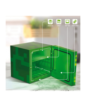 UKON!C Minecraft Creeper Block- Mini Cooler 6.7l