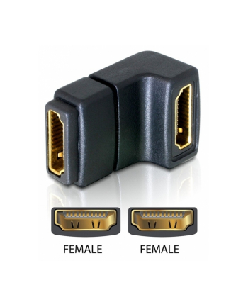 DeLOCK Adapter HDMI female > HDMI female 90- down (65075)