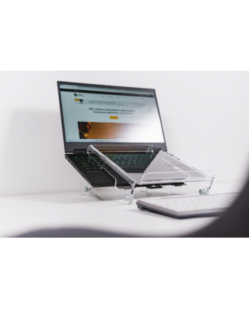 Bakkerelkhuizen Podstawka pod laptopa Ergo-T 320 Podstawka na notebooka Przezroczysty 40,6 cm (16'') (BNET320)