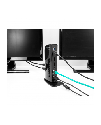 Delock Stacja/Replikator Usb Dockingstation Dual Displayport 4K / 3.2 Lan Audio (Displaylink) (87728) nr 2