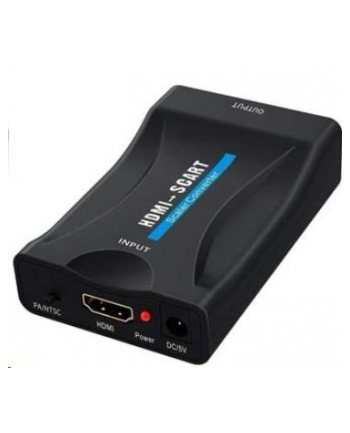 Premiumcord Konwerter Hdmi Na Scart Z Zasilaczem Sieciowym 230 V, Rozdzielczość Full Hd 1080P, Kolor Czarny