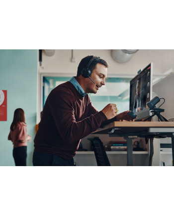 Słuchawki bezprzewodowe z mikrofonem Poly Voyager Focus 2 USB-C + adaptery