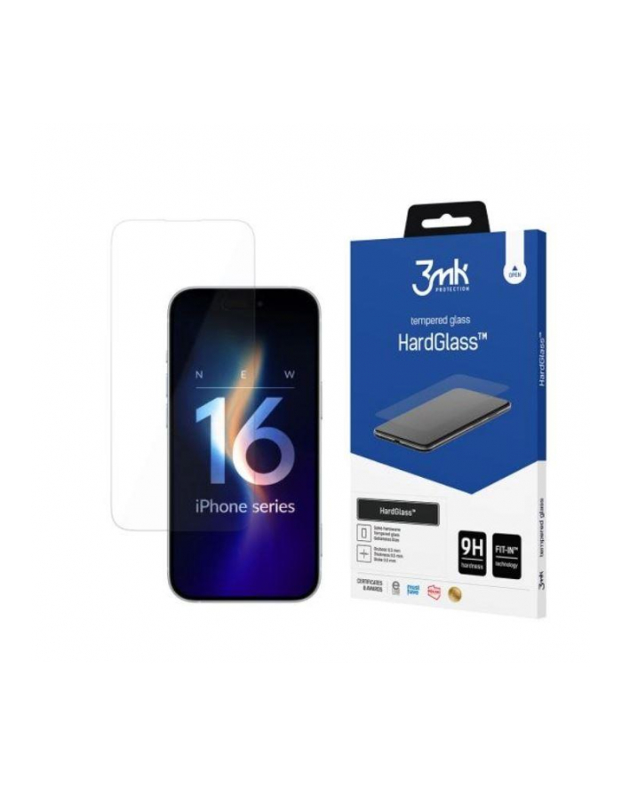 3mk pczerwonyection Szkło hartowane do Apple iPhone 16 - 3mk HardGlass główny