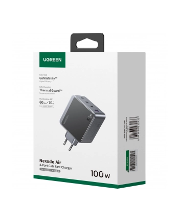 UGREEN Nexode S 100W 4-Port GaN Fast Charger (wersja europejska) gray
