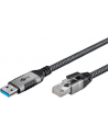 goobay Ethernet-Kabel USB-A 3.0 auf RJ45, 3 m USB-A 3.0 auf RJ45 CAT6 FTP 0300 Adapterkabel 3m - nr 18
