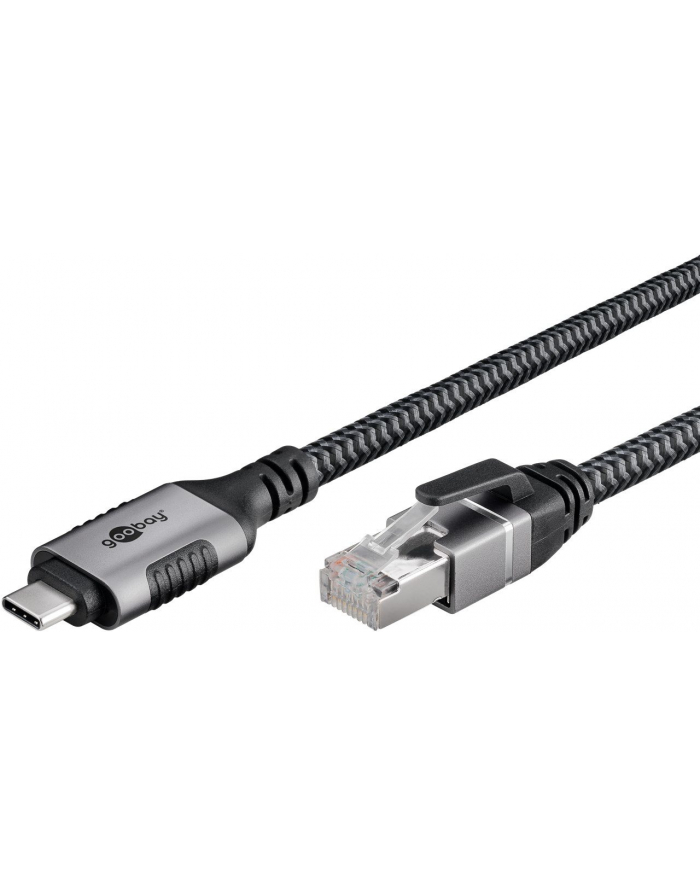 goobay Ethernet-Kabel USB-C™ 3.1 auf RJ45, 1 m USB-C 3.1 auf RJ45 CAT6 FTP 0100 Adapterkabel 1m główny