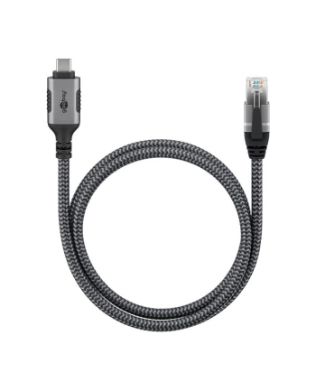 goobay Ethernet-Kabel USB-C™ 3.1 auf RJ45, 1 m USB-C 3.1 auf RJ45 CAT6 FTP 0100 Adapterkabel 1m