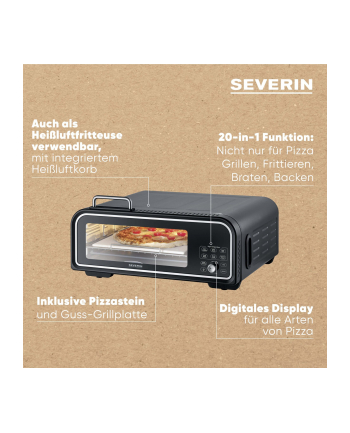 Severin PG 8575 SERICO Digitaler Pizza Ofen