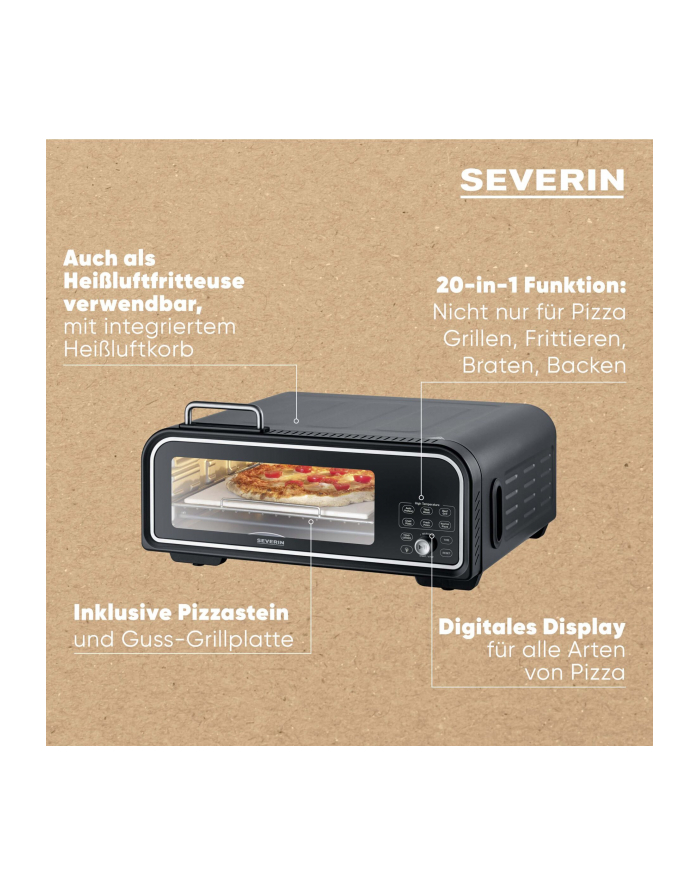 Severin PG 8575 SERICO Digitaler Pizza Ofen główny