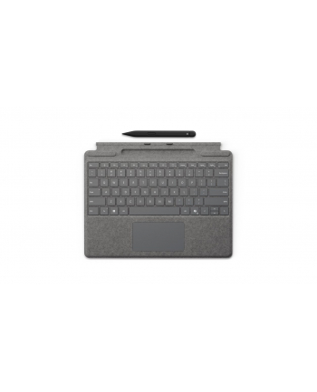 microsoft Surface Pro Keyboard [D-E] Platin + Slim Pen 2 Schwarz mit Copilot Button/nur solange der Vorrat reicht