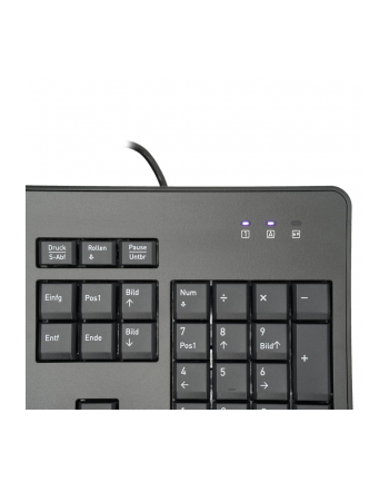 wortmann ag TERRA Keyboard 1500 Corded [D-E] USB Kolor: CZARNY Copilot QWERTZ, 105 Tasten, kabelgebunden, 1,80m