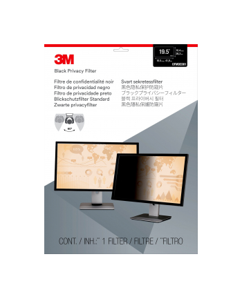 3M PF195W1B Privacy Filter for 19,5  16:10 Monitor Widescreen