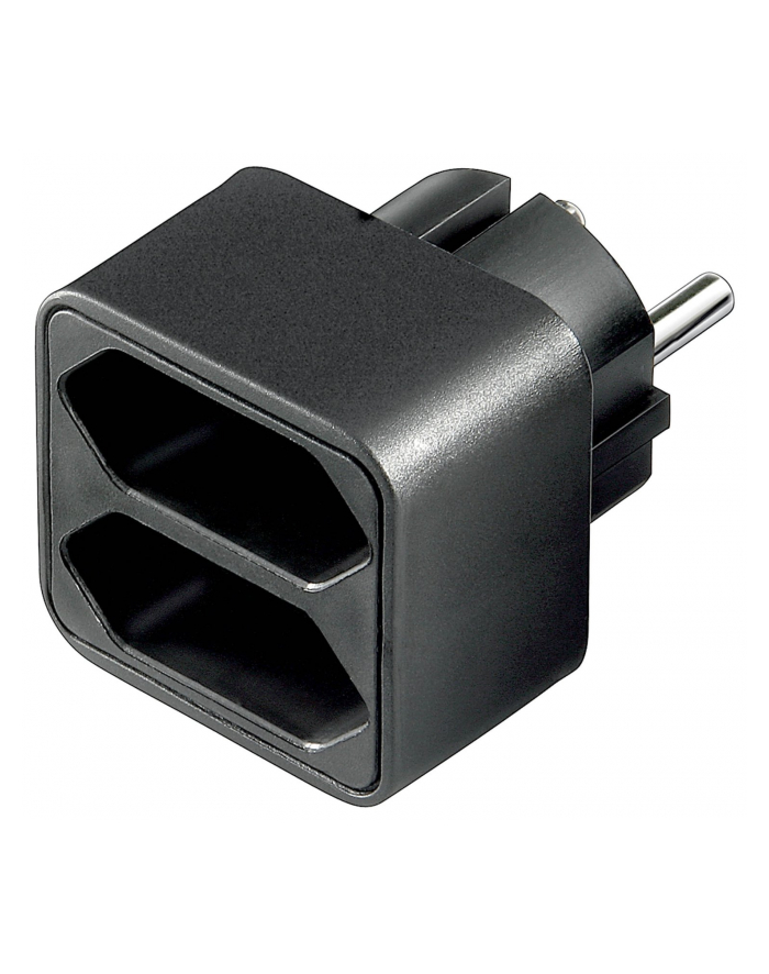 Wentronic NK 002 SCHWARZ Euro mehrfach Adapter 2 x Eurobuchse - mit CE (VPE: 1 / (51002) główny