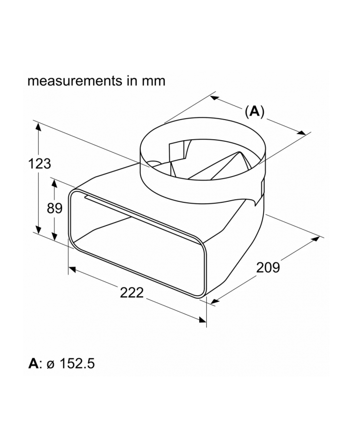 Bosch 90° Adapter Łączący Przekrój Okrągły-Płaski Do Płyty Pvq711F15E Hez9Vdsi1 główny