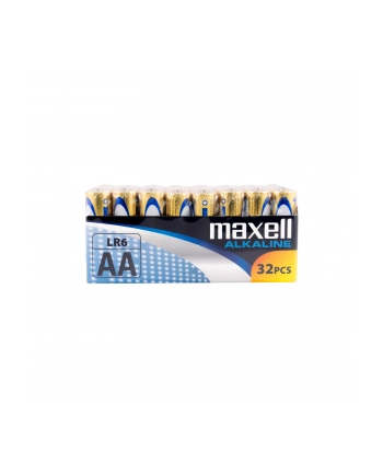 MAXELL Bateria alkaliczna ALKALINE LR06 AA FOLIA karton 32 sztuki (8 zgrzewek po 4 sztuki)