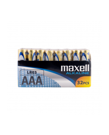 MAXELL Bateria alkaliczna ALKALINE LR03 AAA FOLIA karton zestaw 32 sztuki (8 zgrzewek po 4 sztuki)