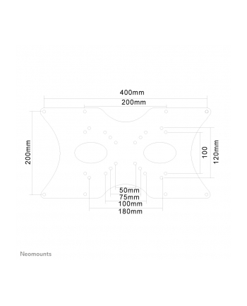 neomounts Płyta do montażu w uchwycie FPMA-VESA400 ADAPTER 100X100-400X200