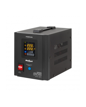 Zasilacz Awaryjny Rebel POWER-800 - przetwornica z czystym przebiegiem sinusoidalnym i funkcją ładowania  12V 230V 800VA/500W