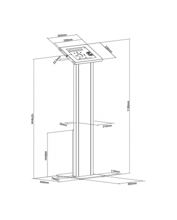 neomounts Uchwyt na tablet FL15-750WH1