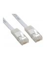 InLine Flat patch cord UTP Cat.6 5m White (71605W) - nr 1