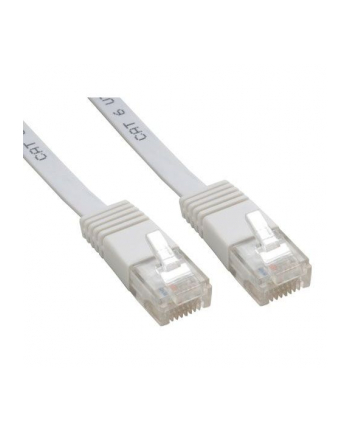 InLine Flat patch cord UTP Cat.6 5m White (71605W)