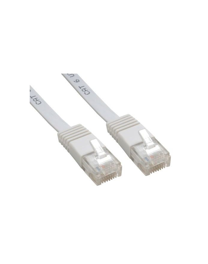 InLine Flat patch cord UTP Cat.6 5m White (71605W) główny