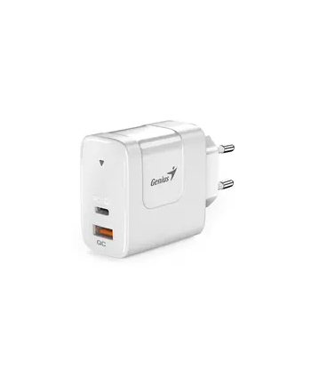 Genius Zasilacz Sieciowy Adapter 65W 2 Portowy Usb C A