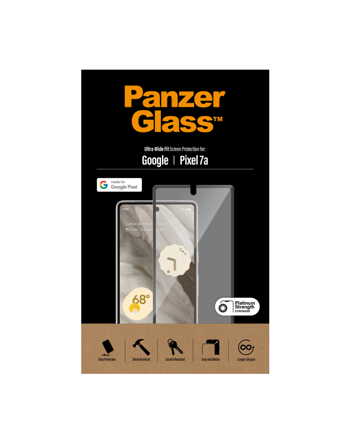 PanzerGlass Screen Protector Google Pixel 7a | Ultra Wide Fit główny