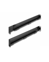 DeLOCK 19 mounting rail, length adjustable 368 - 600 mm for network cabinet, mounting rails (Kolor: CZARNY, 2 pieces, 1 height unit) - nr 1