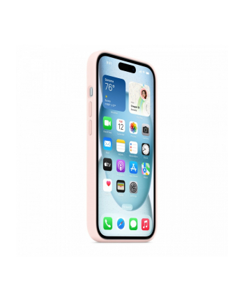 apple Etui silikonowe z MagSafe do iPhonea 15 - jasnoróżowe